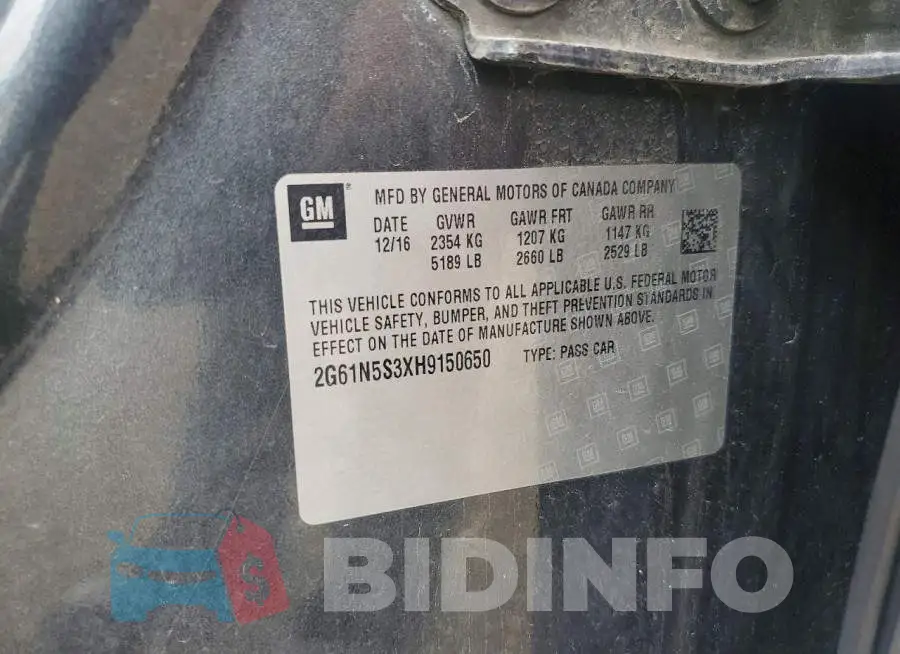 2G61N5S3XH9150650 Photo# 12