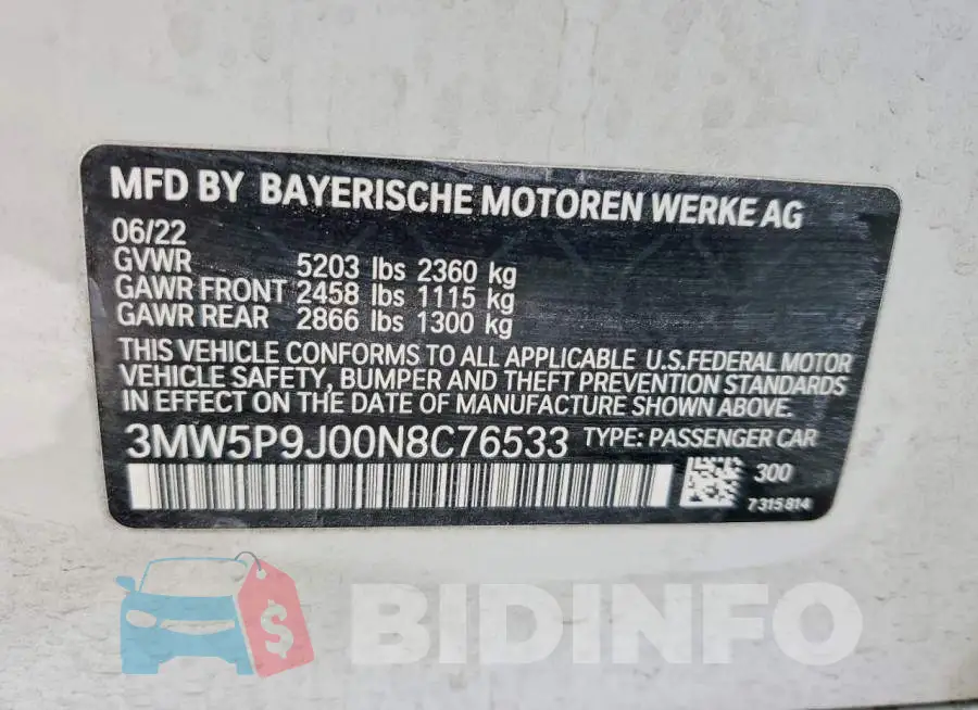 3MW5P9J00N8C76533 Photo# 12