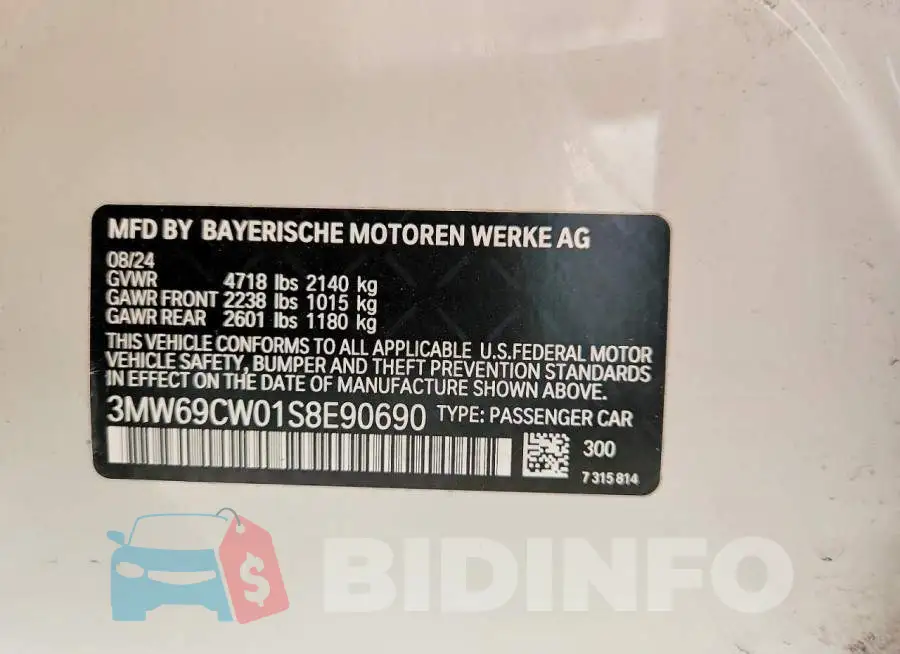 3MW69CW01S8E90690 Photo# 13