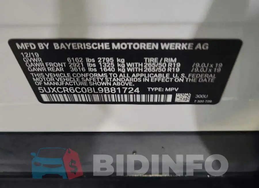 5UXCR6C08L9B81724 Photo# 10