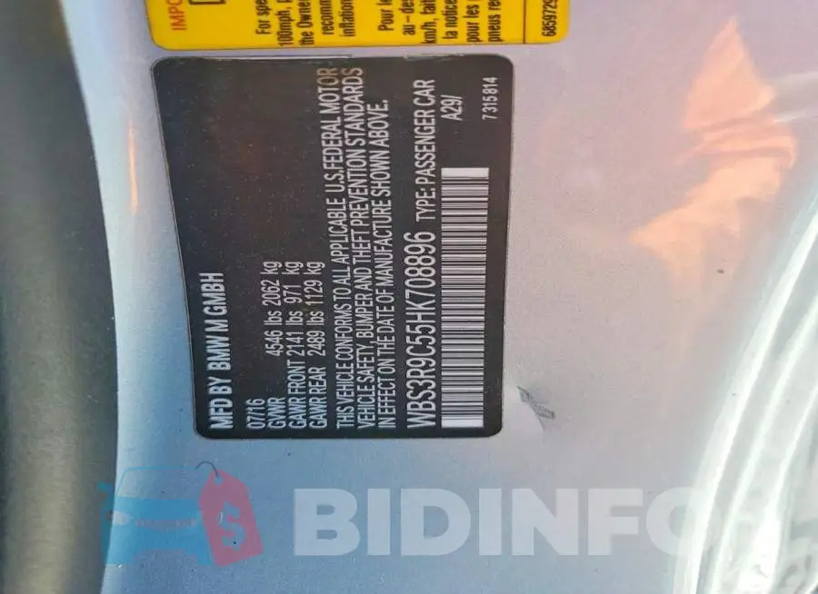 WBS3R9C55HK708896 Photo# 13