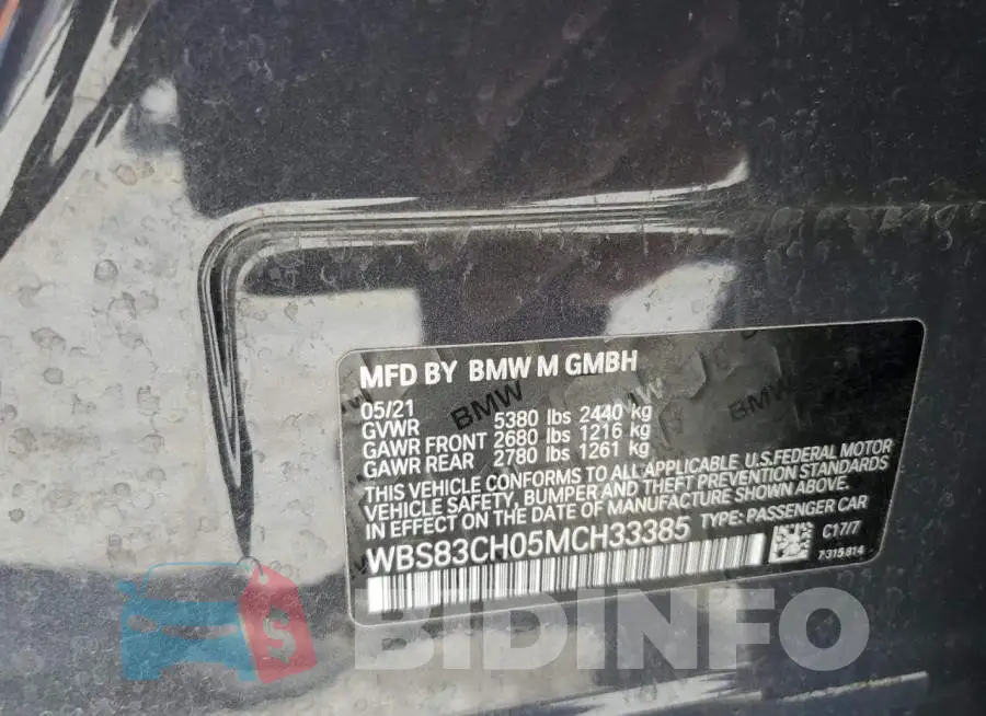 WBS83CH05MCH33385 Photo# 12