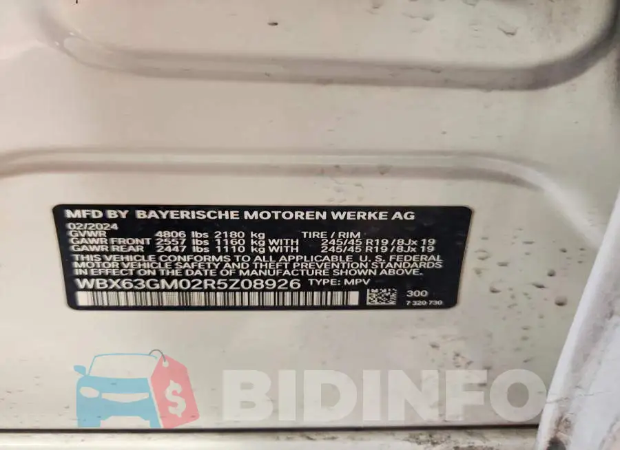 WBX63GM02R5Z08926 Photo# 13