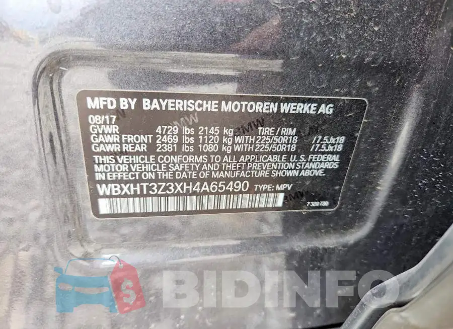WBXHT3Z3XH4A65490 Photo# 14