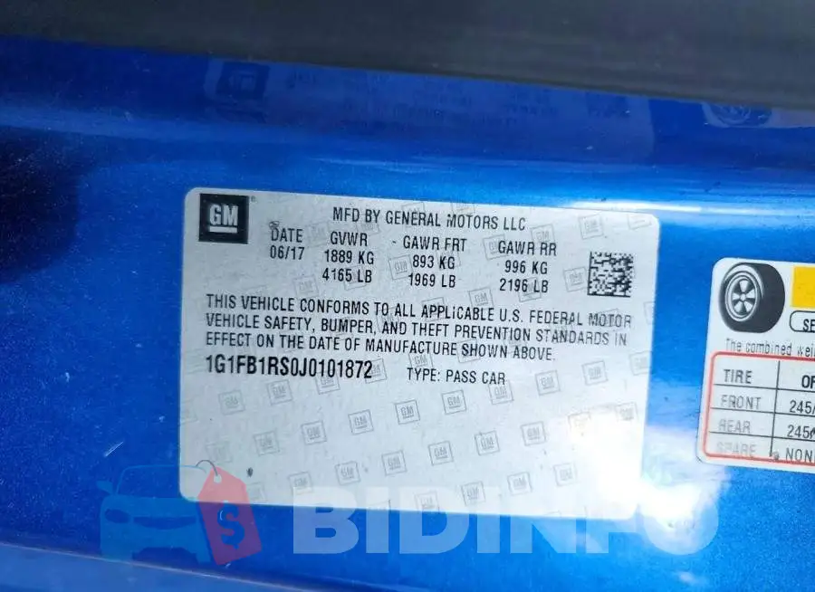 1G1FB1RS0J0101872 Photo# 12