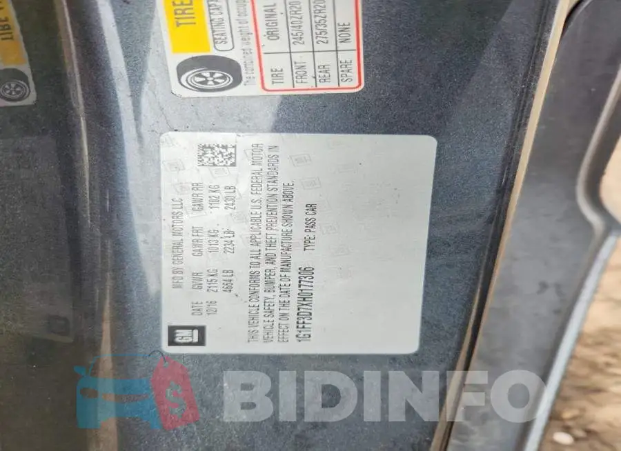 1G1FF3D7XH0177306 Photo# 12