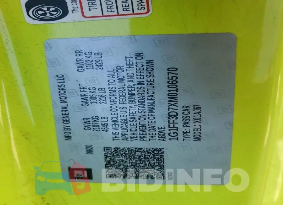 1G1FF3D7XM0106570 Photo# 13