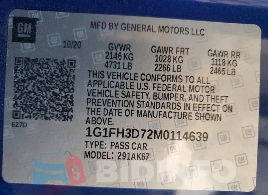1G1FH3D72M0114639 Photo# 12