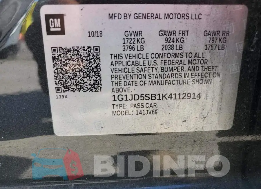 1G1JD5SB1K4112914 Photo# 12