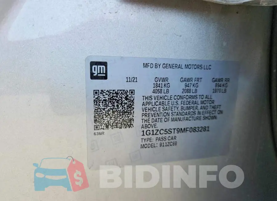1G1ZC5ST9MF083281 Photo# 12
