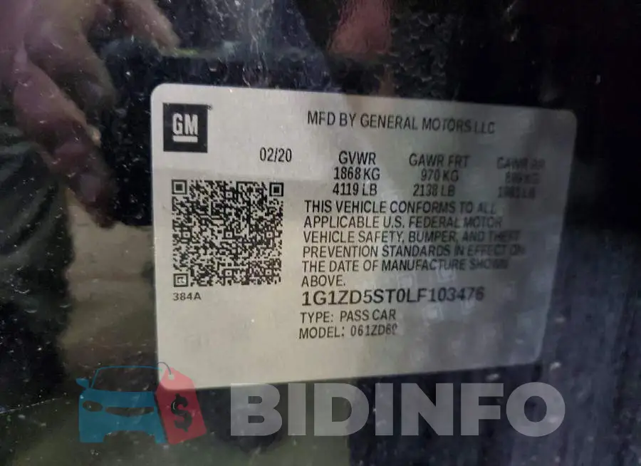 1G1ZD5ST0LF103476 Photo# 12