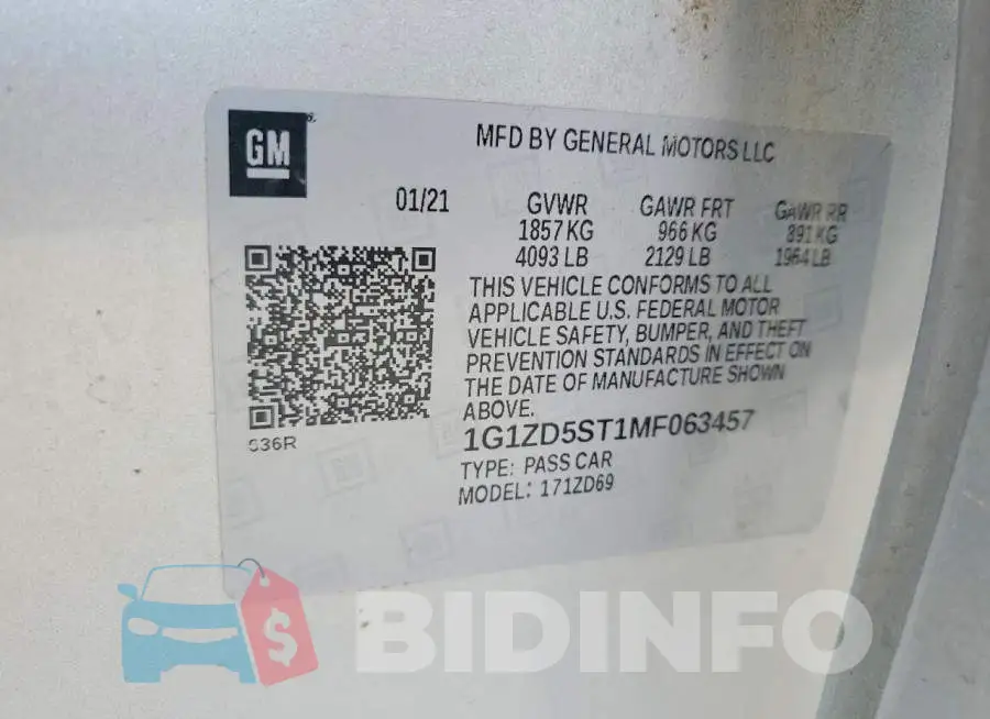 1G1ZD5ST1MF063457 Photo# 12