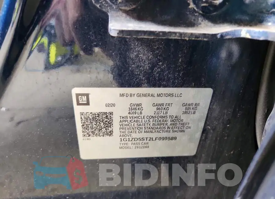 1G1ZD5ST2LF099589 Photo# 12