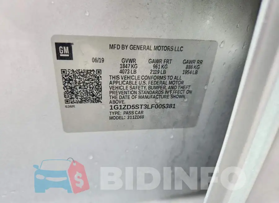 1G1ZD5ST3LF005381 Photo# 12