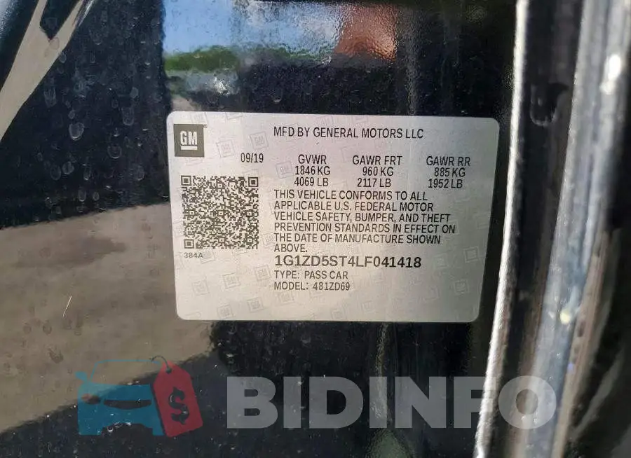 1G1ZD5ST4LF041418 Photo# 12
