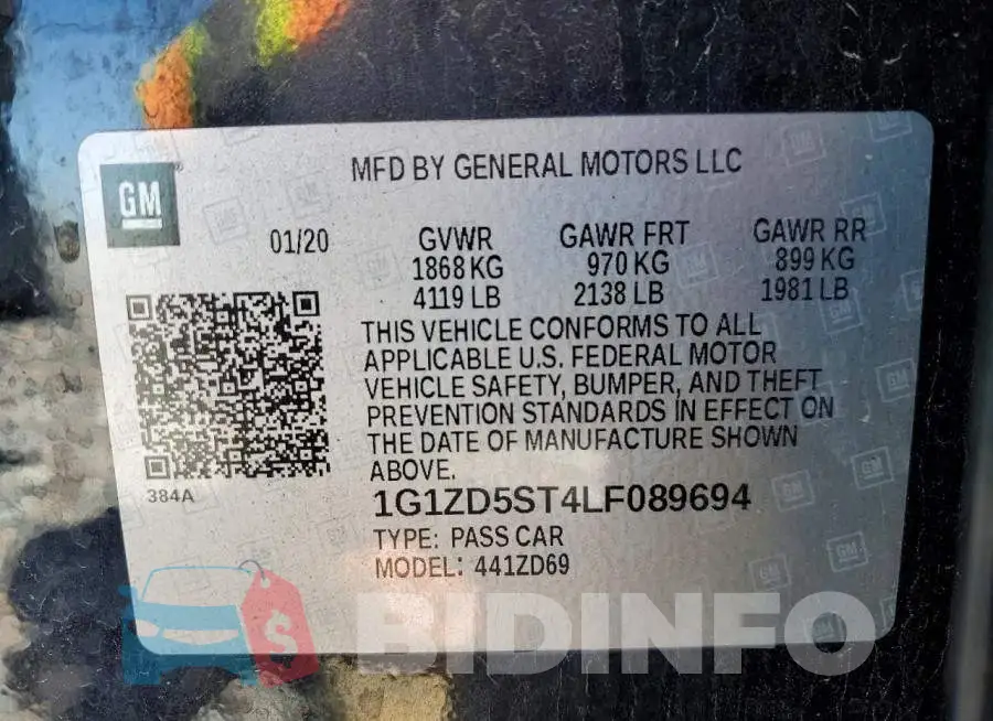 1G1ZD5ST4LF089694 Photo# 12