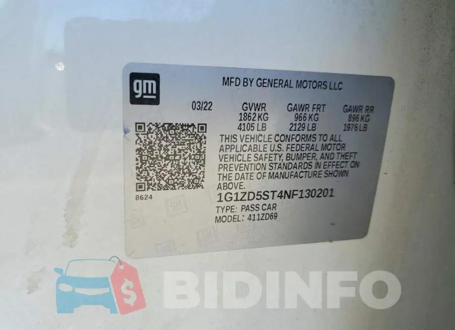 1G1ZD5ST4NF130201 Photo# 12