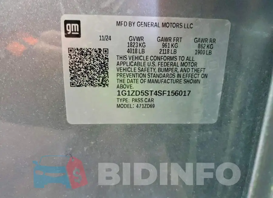 1G1ZD5ST4SF156017 Photo# 13