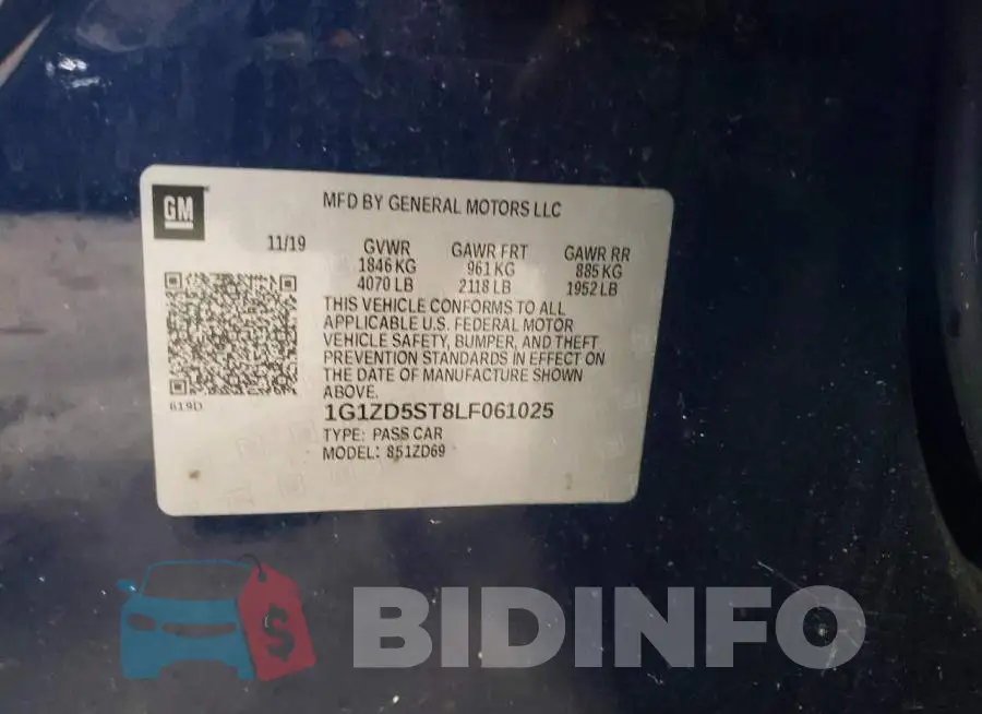 1G1ZD5ST8LF061025 Photo# 12