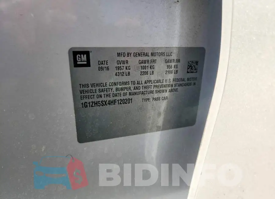 1G1ZH5SX4HF120201 Photo# 12