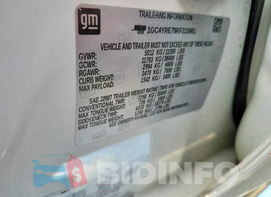 1GC4YRE79RF215861 Photo# 12