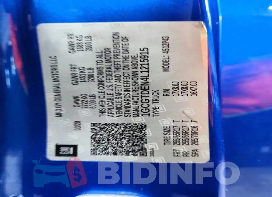 1GCGTDEN4L1215915 Photo# 12