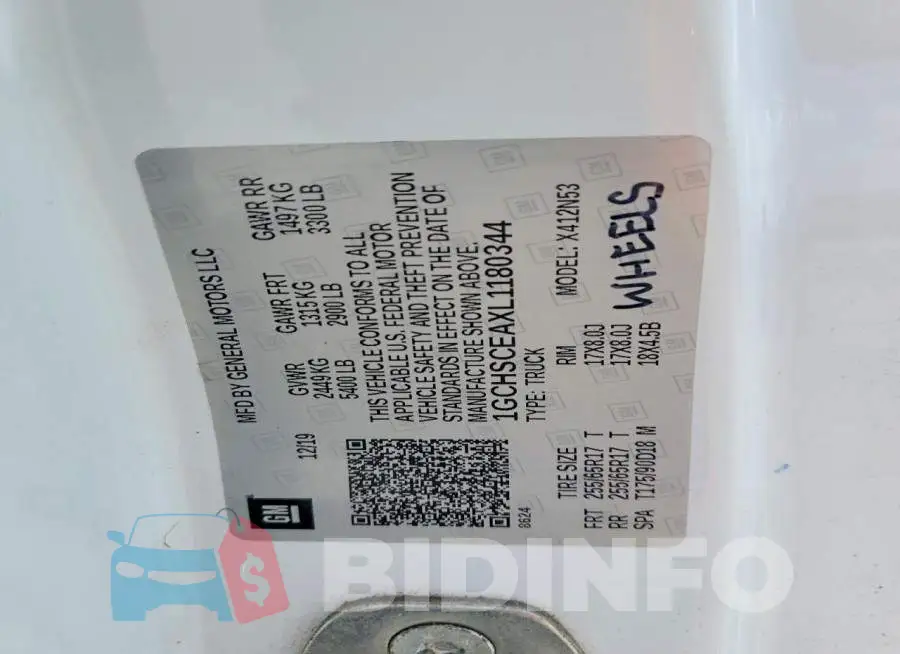 1GCHSCEAXL1180344 Photo# 12