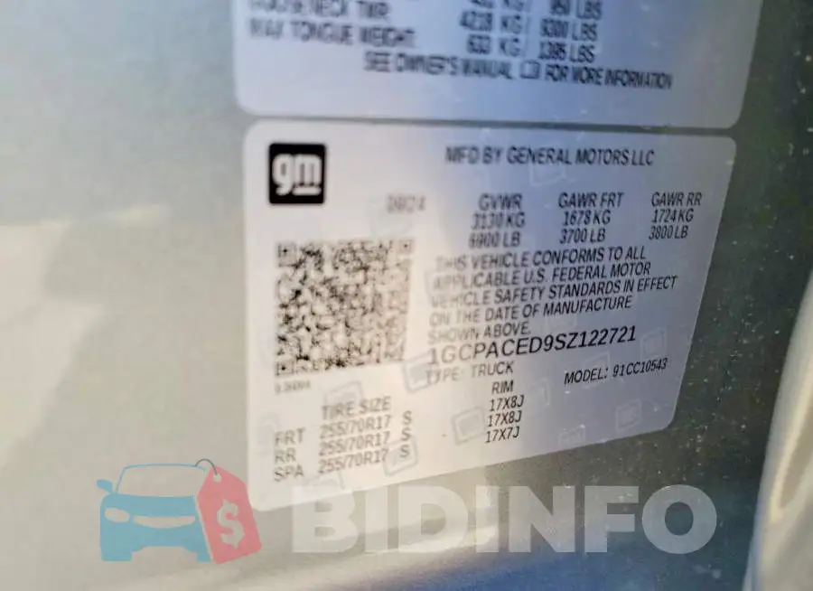 1GCPACED9SZ122721 Photo# 13