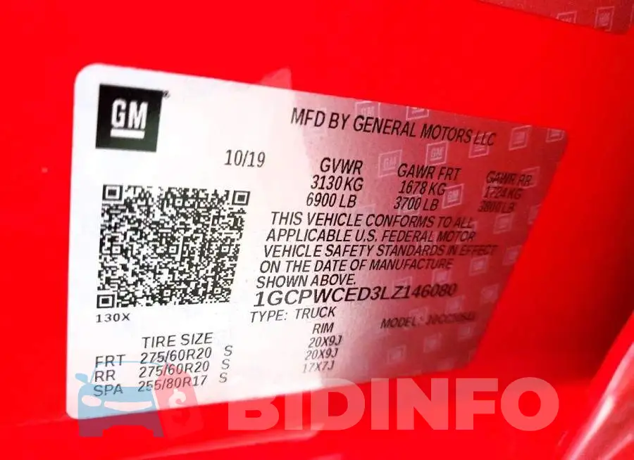1GCPWCED3LZ146080 Photo# 13