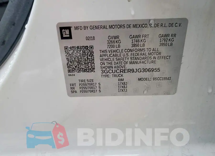 3GCUCRER9JG306955 Photo# 12