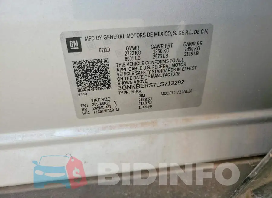 3GNKBERS7LS713292 Photo# 13