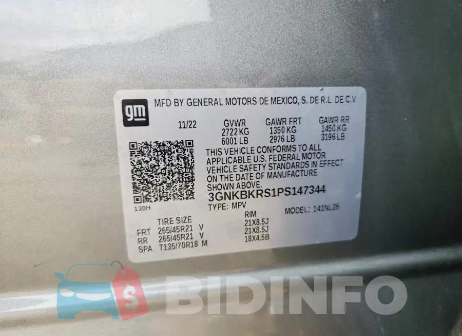 3GNKBKRS1PS147344 Photo# 13