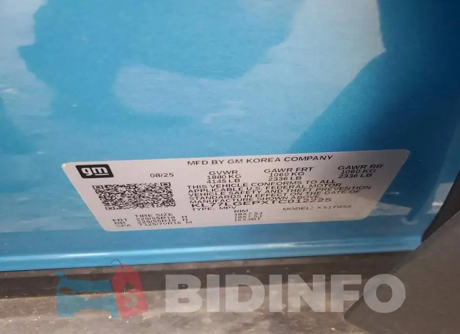 KL77LGEPXTC012225 Photo# 13