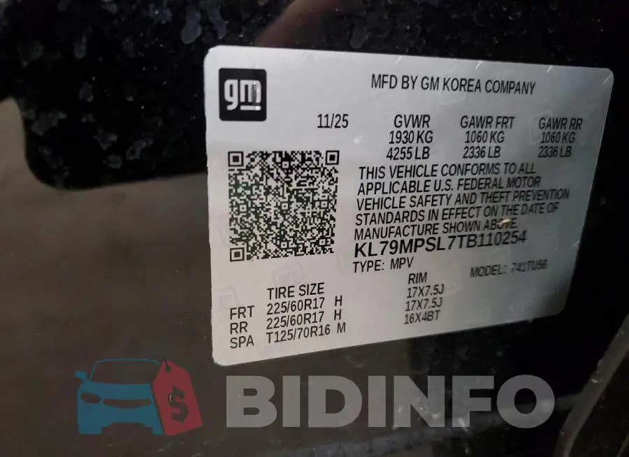 KL79MPSL7TB110254 Photo# 14