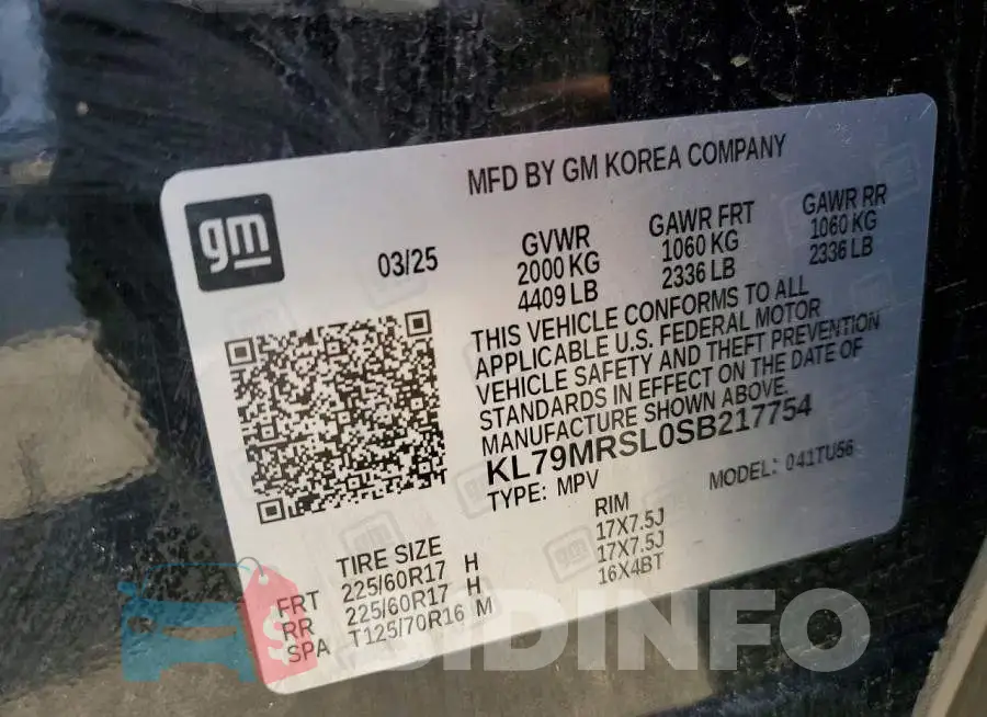 KL79MRSL0SB217754 Photo# 14