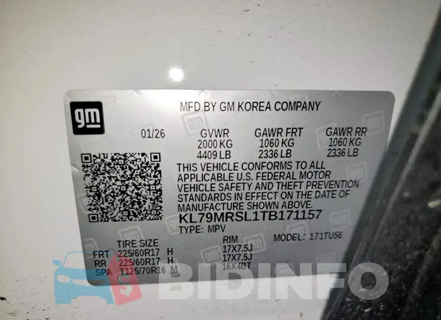 KL79MRSL1TB171157 Photo# 14