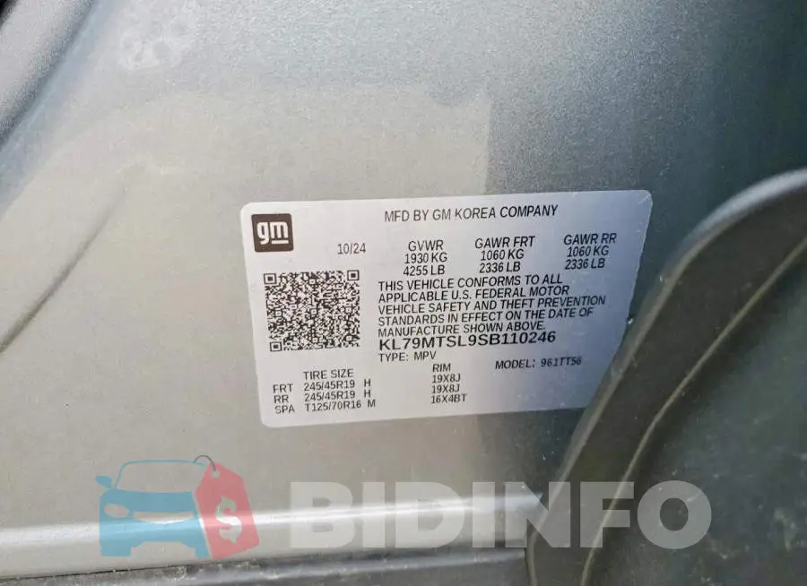 KL79MTSL9SB110246 Photo# 13