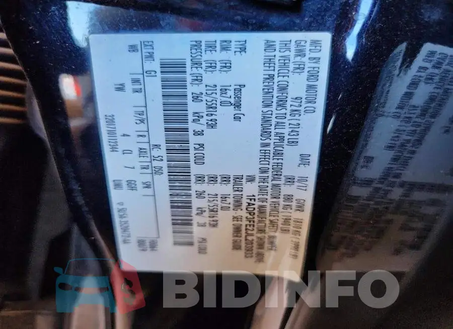 1FADP3FE2JL203933 Photo# 12