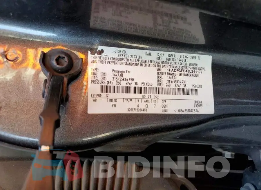 1FADP3FE4JL241177 Photo# 12
