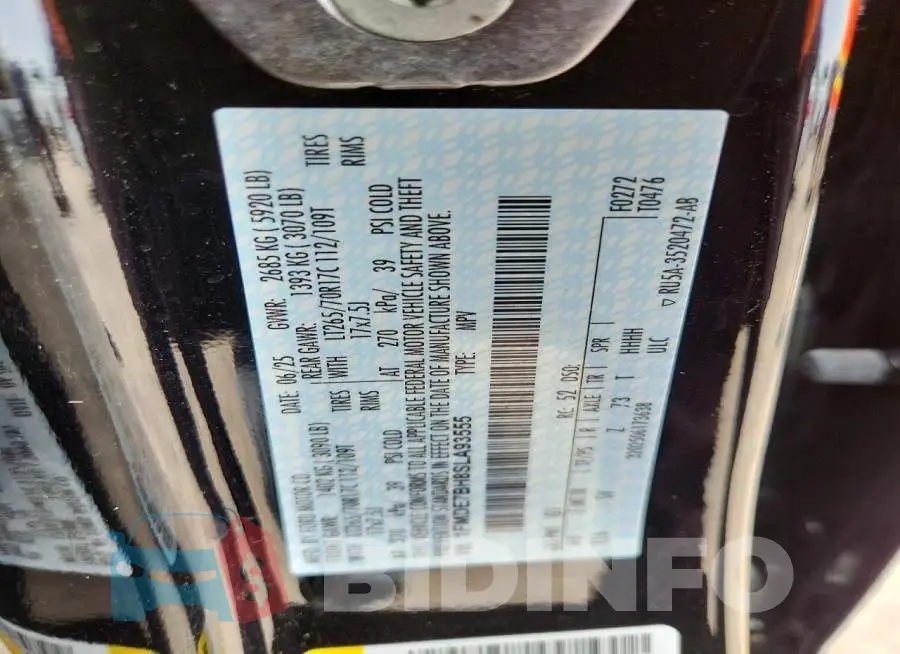 1FMDE7BH8SLA93555 Photo# 12