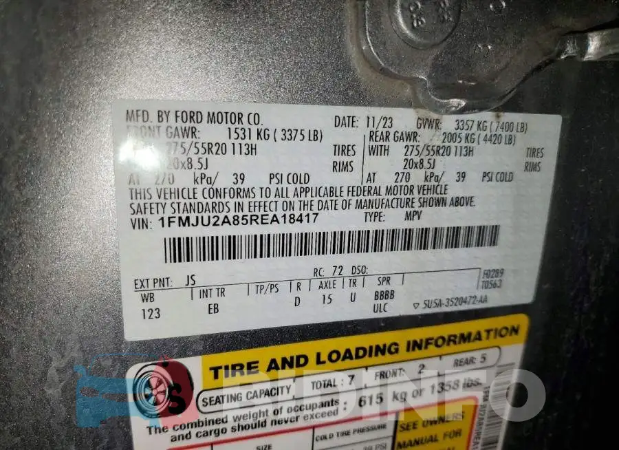 1FMJU2A85REA18417 Photo# 12