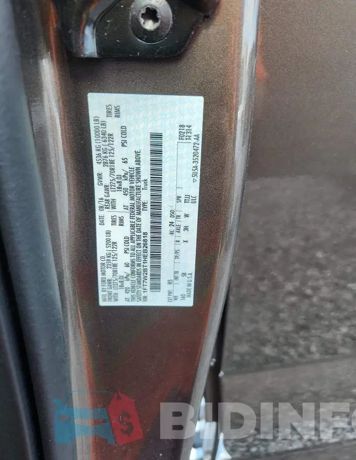 1FT7W2BT1HEB26818 Photo# 12