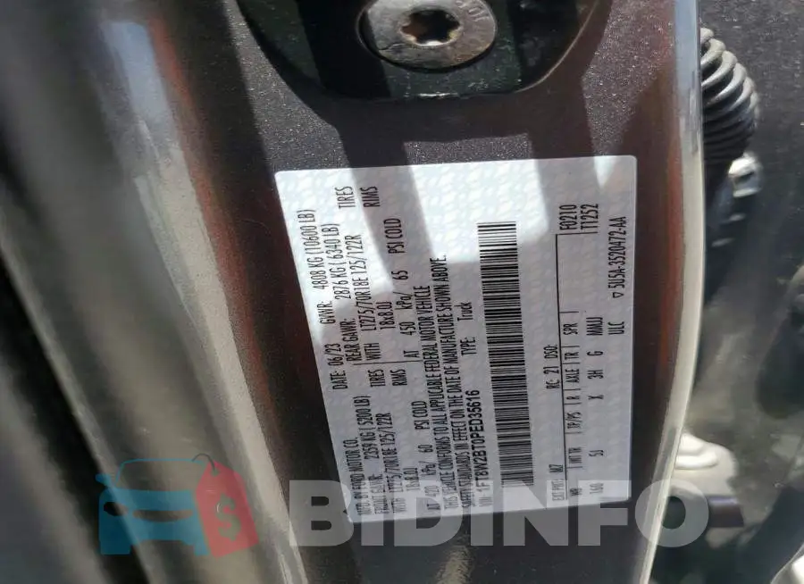 1FT8W2BT0PED35616 Photo# 12