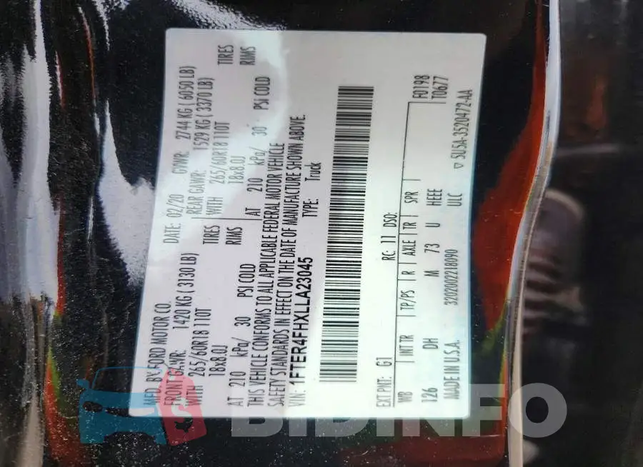 1FTER4FHXLLA23045 Photo# 12