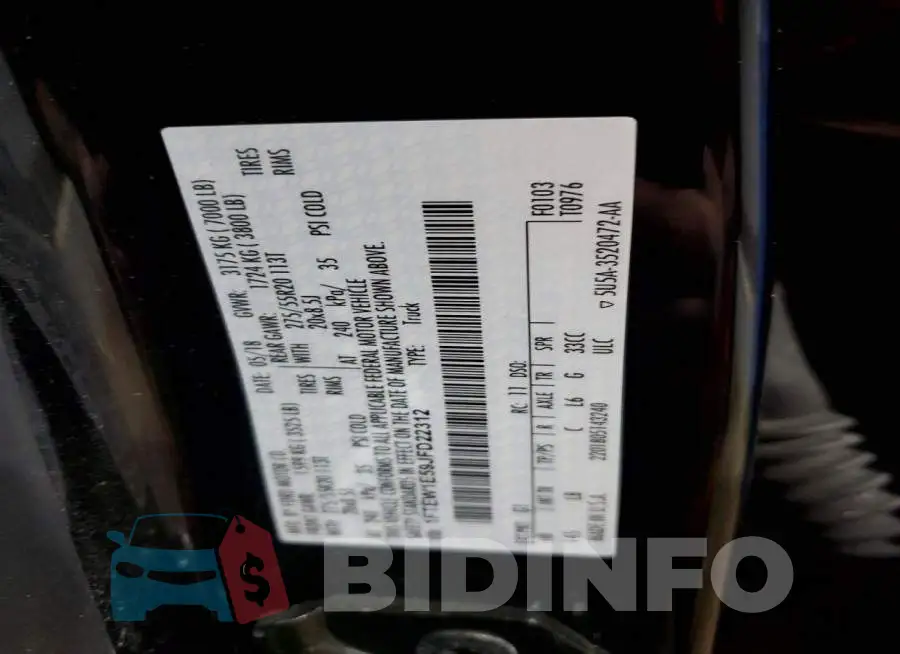 1FTEW1E59JFD22312 Photo# 13