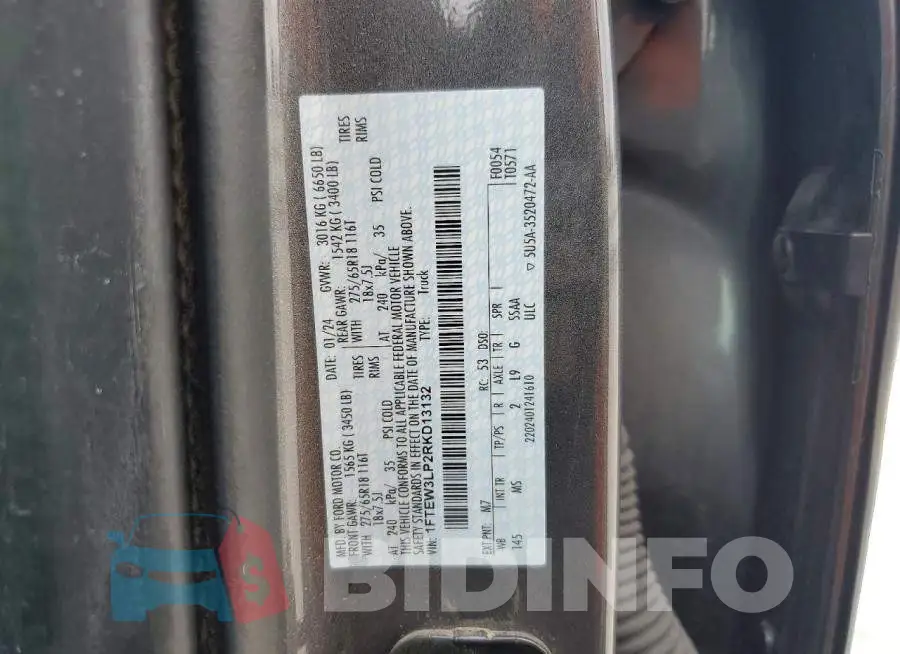 1FTEW3LP2RKD13132 Photo# 12
