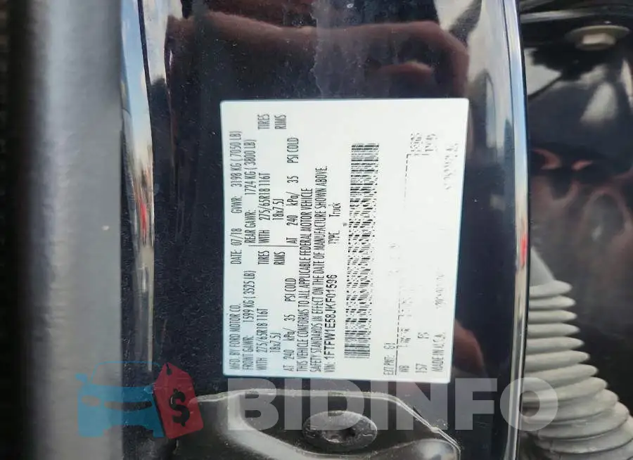 1FTFW1E58JKF01596 Photo# 12
