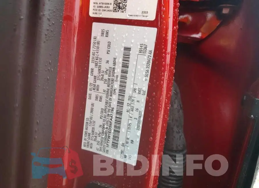 1FTFW1ED5NFA47796 Photo# 12
