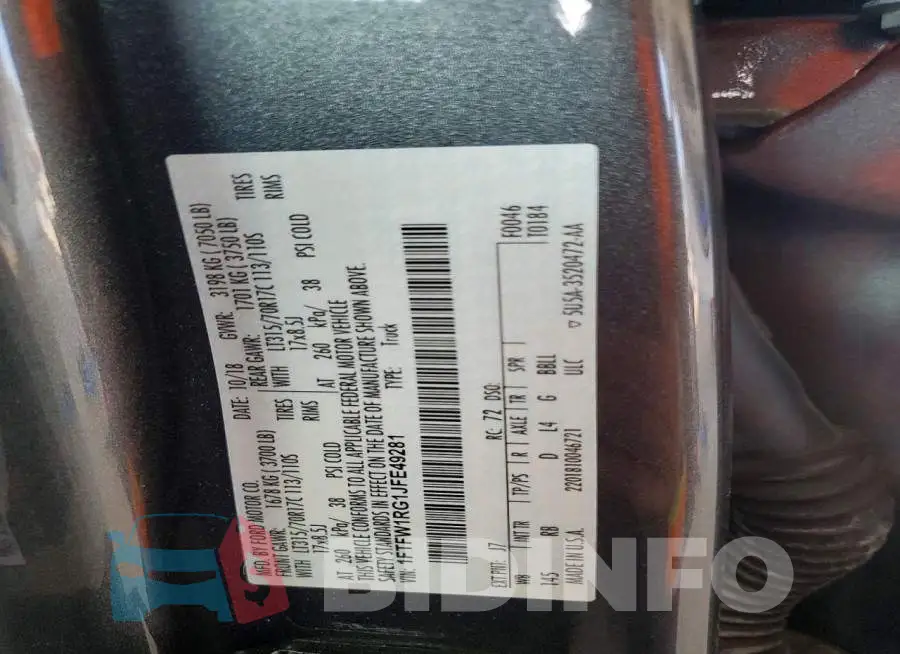1FTFW1RG1JFE49281 Photo# 12