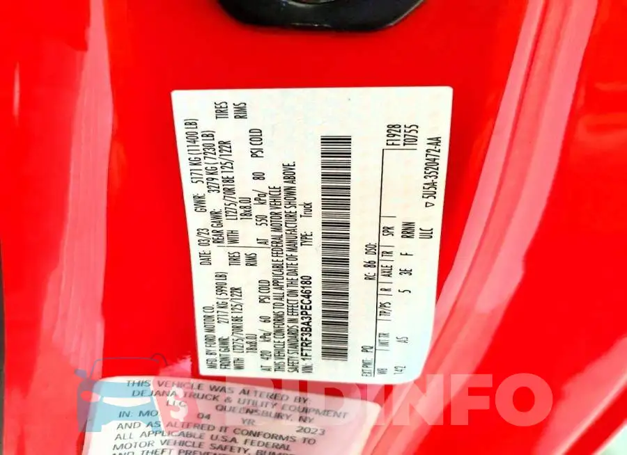 1FTRF3BA3PEC46180 Photo# 12